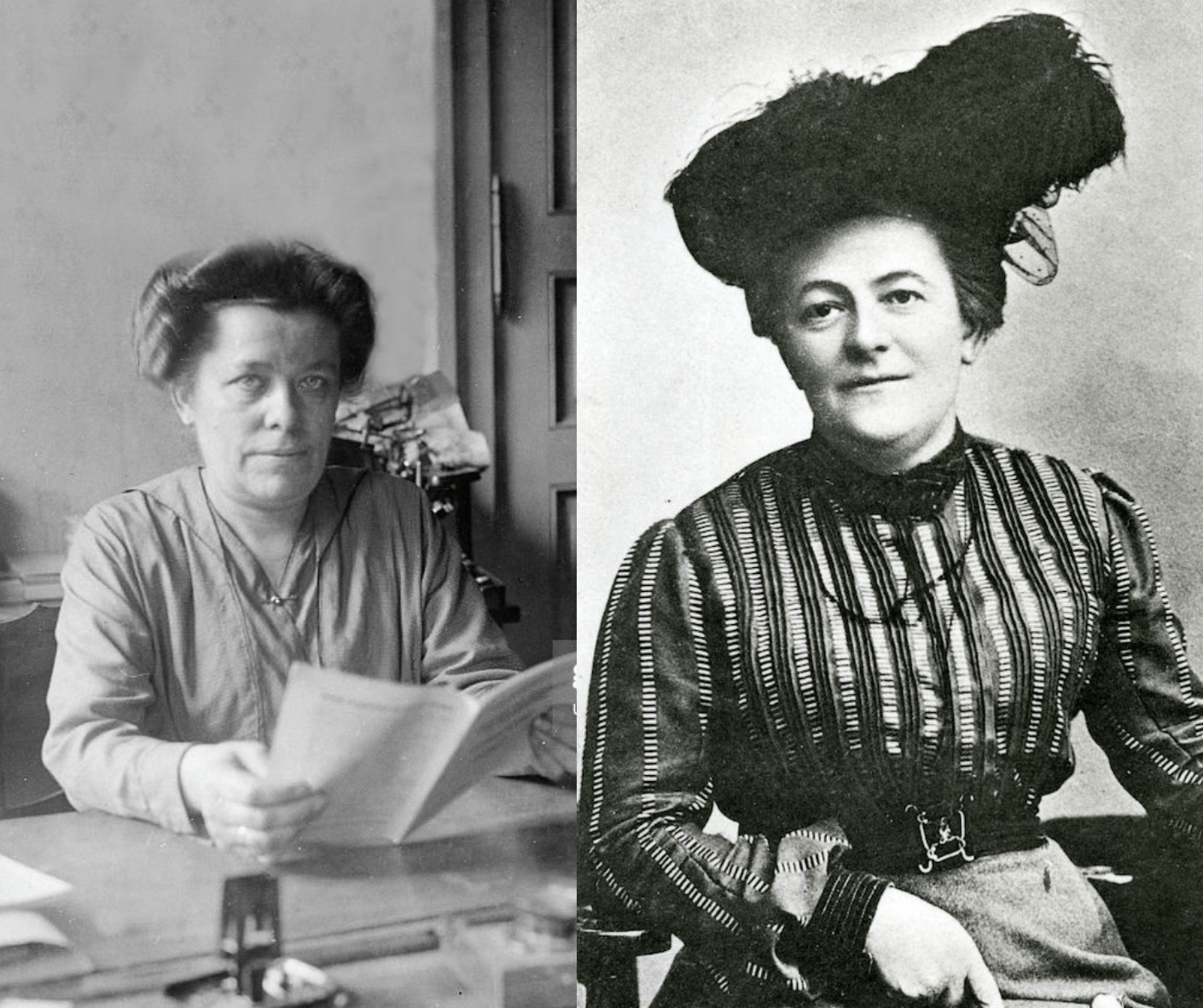 Luise Zietz and Clara Zetkin - proposed international women's day