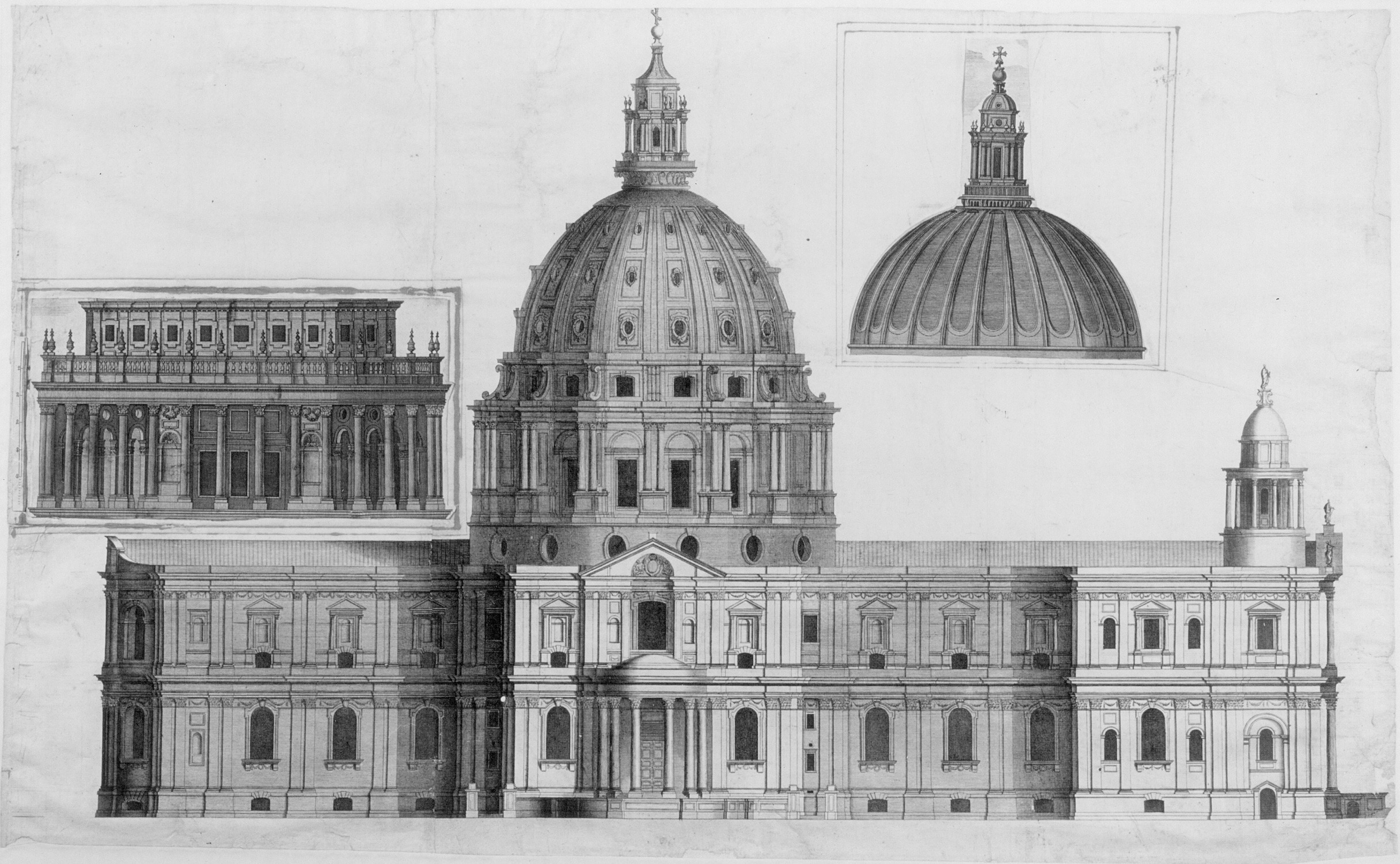 drawing of St Paul's Cathedral 