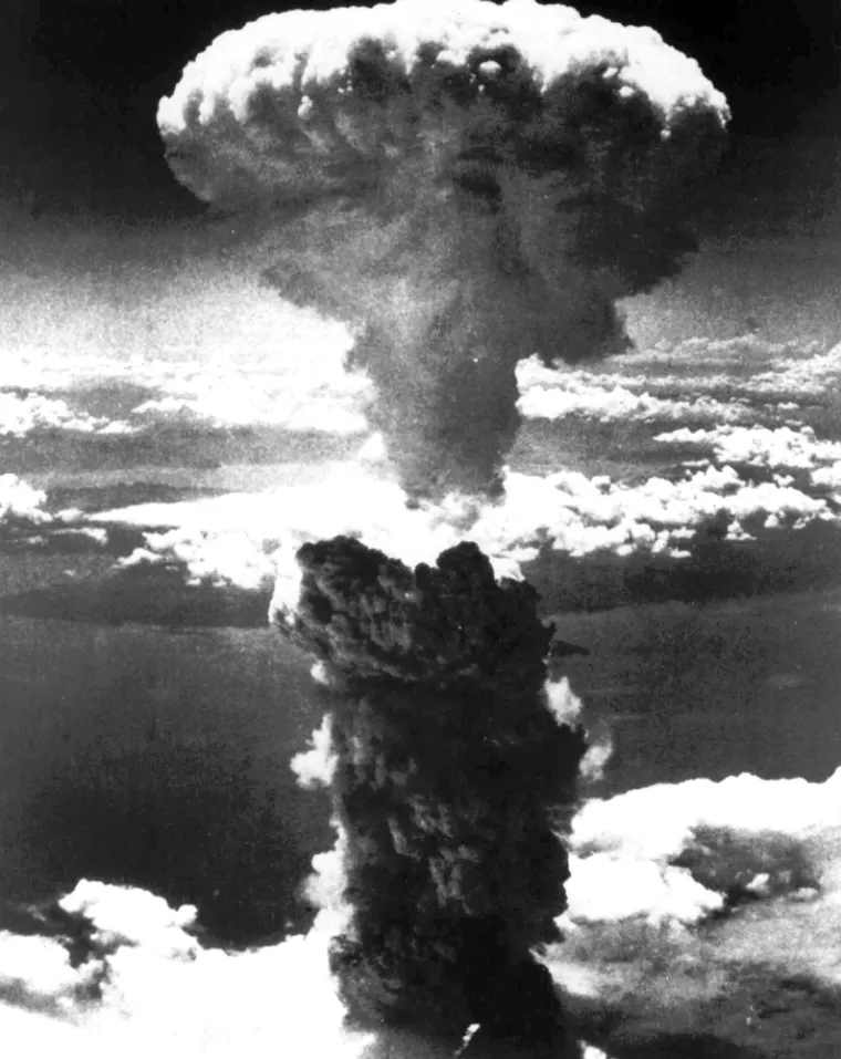 atomic bomb blast over Nagasaki